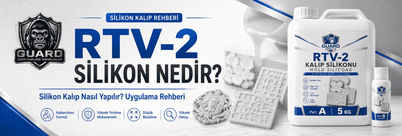 RTV-2 silikon kalıp yapımı - GUARD platin kür kalıp silikonu uygulama rehberi